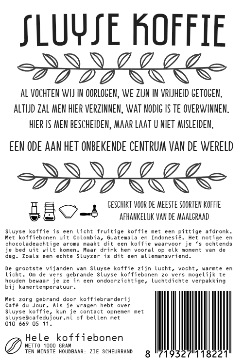 Sluyse koffie - uma ode a Maassluis