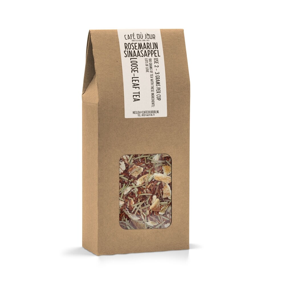 Alecrim e Laranja - Chá Rooibos 100 gramas - Café du Jour chá a granel