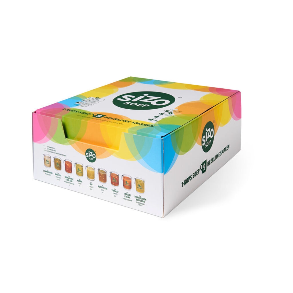 Expositor de sopas instantâneas Sizo