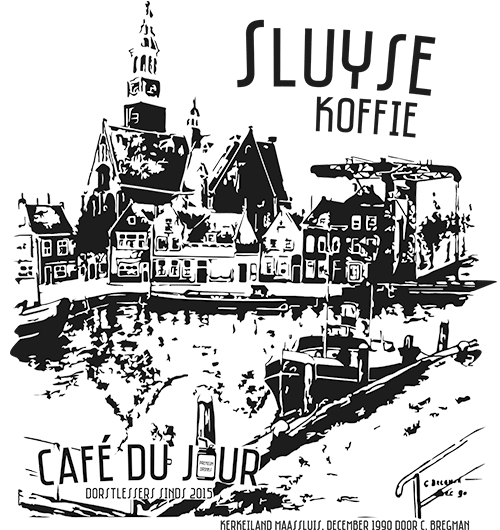 Sluyse koffie - uma ode a Maassluis frente