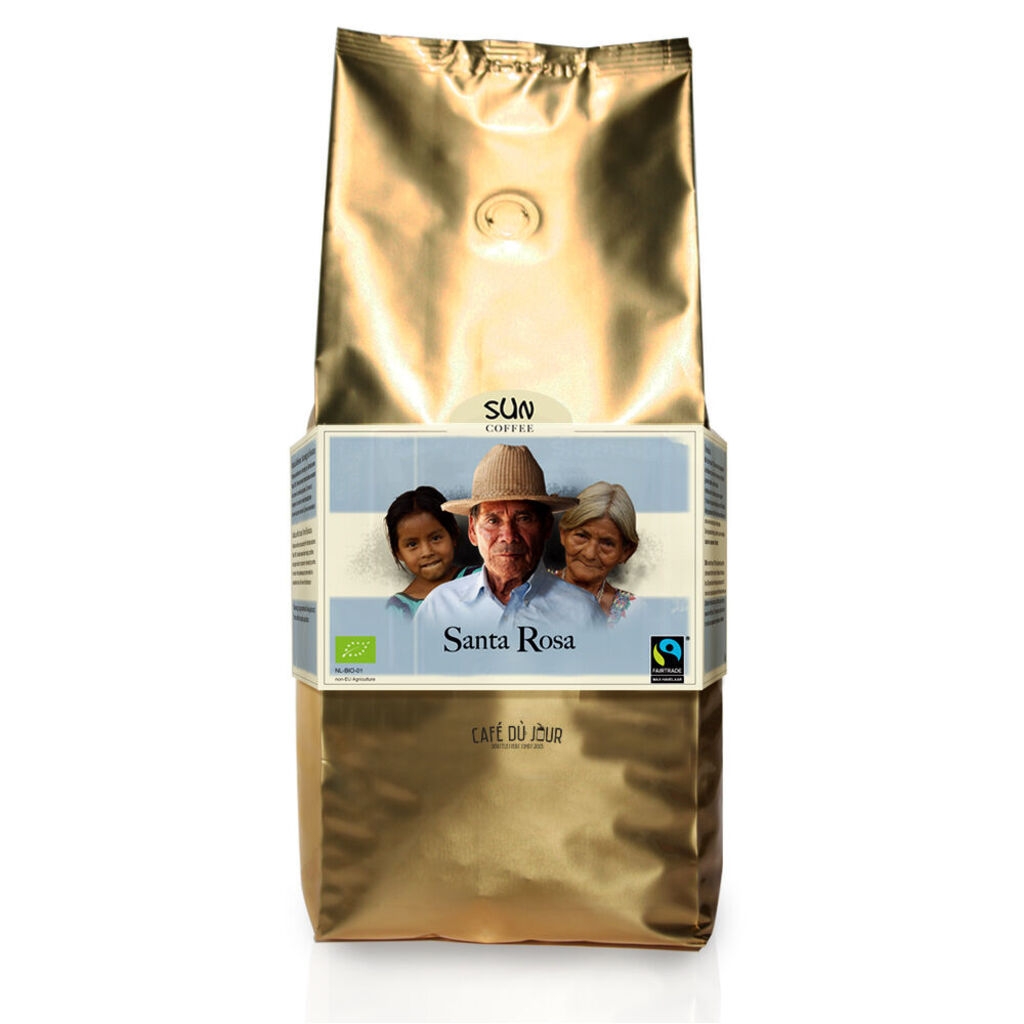 SUN Torra Média Santa Rosa Fairtrade - grãos de café - 1 quilo