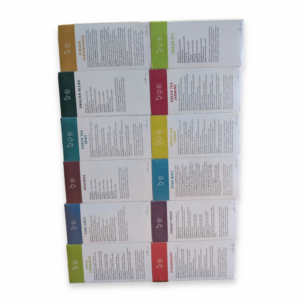 Conjunto sortido - Sunleaf - 12 x 25 saquetas de chá