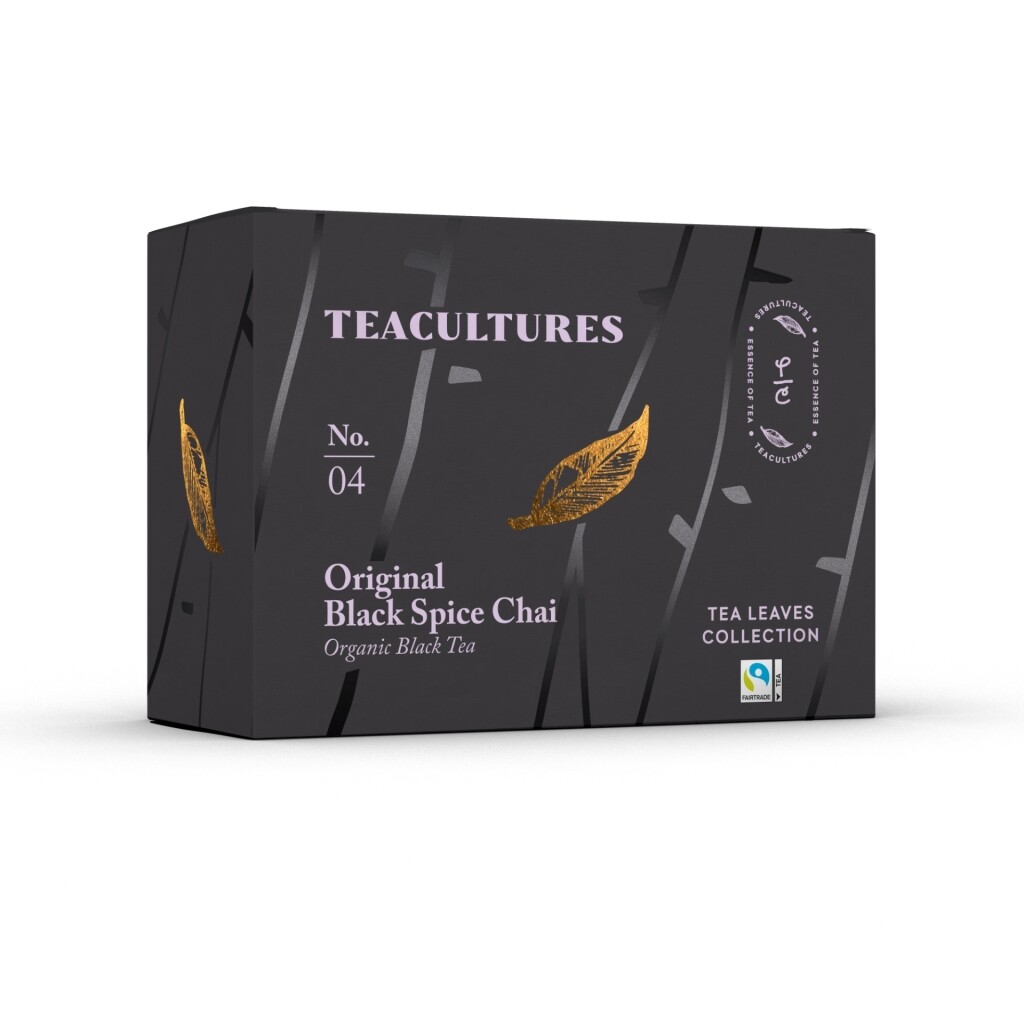 Tea Cultures - Chai de Especiarias Pretas Original - 25 saquetas de chá