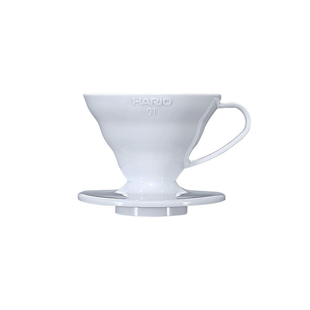 Gotejador Hario V60 - plástico branco tamanho 01