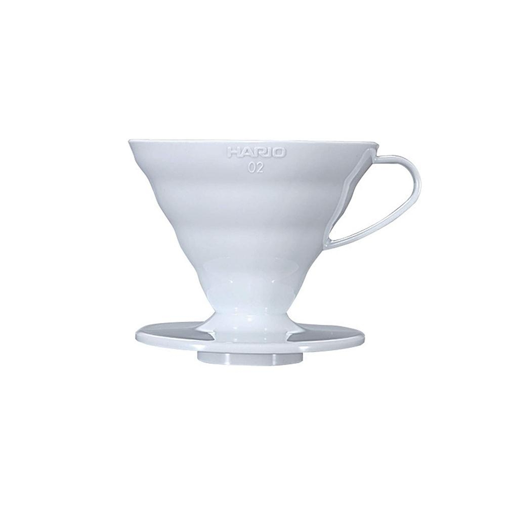 Gotejador Hario V60 - plástico branco tamanho 02