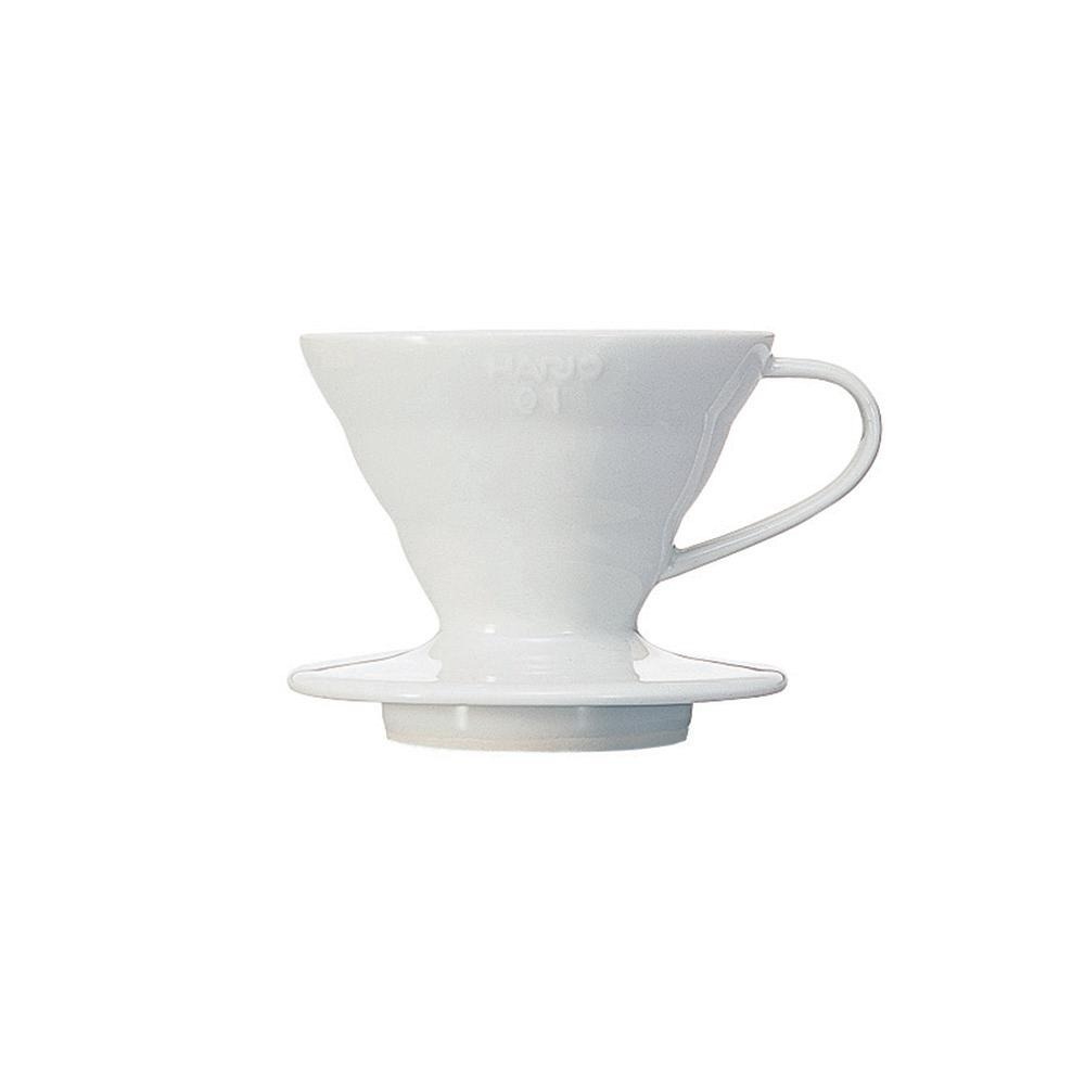 Hario V60 gotejador - porcelana branca - tamanho 01