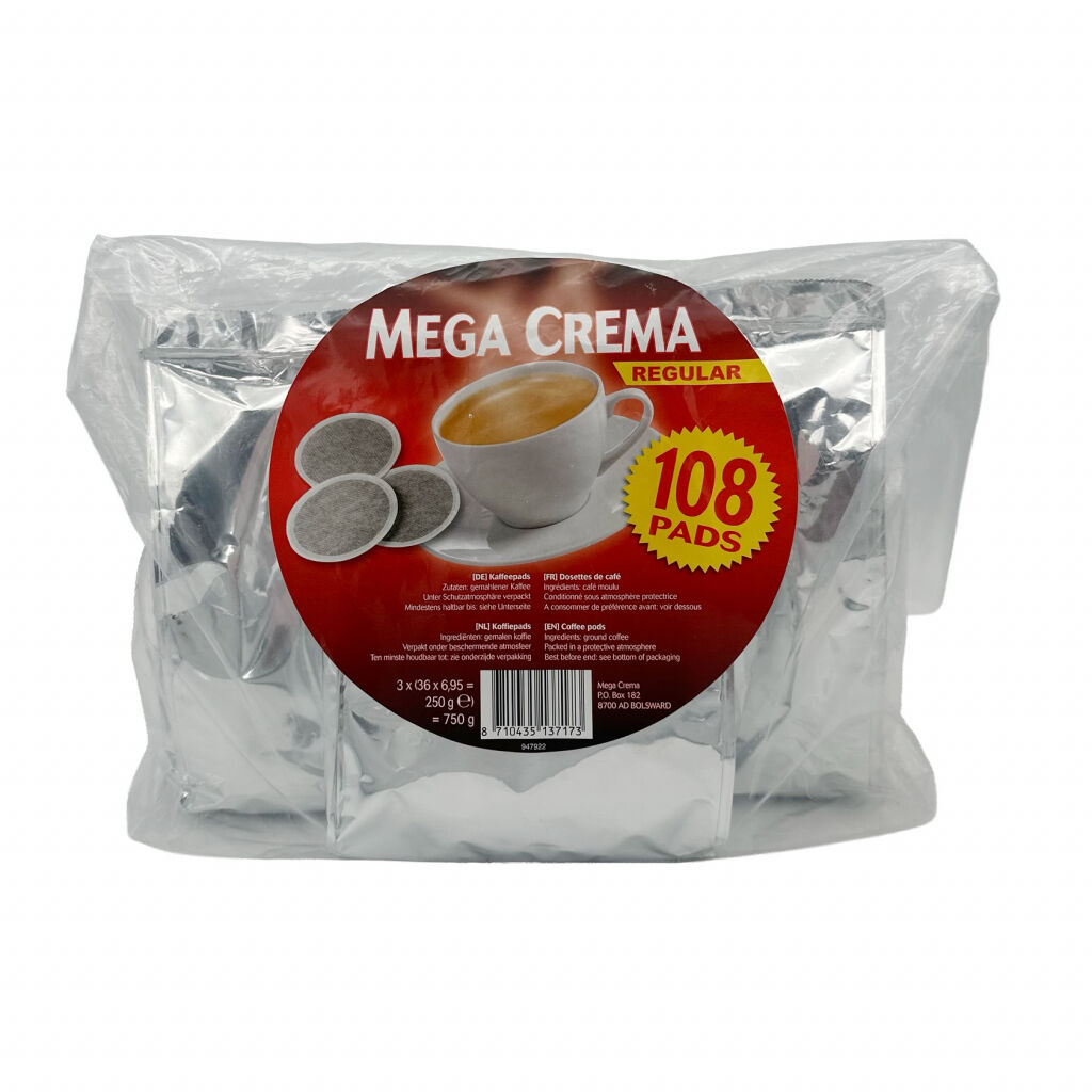 Mega Crema Regular - cápsulas de café - 108 unidades