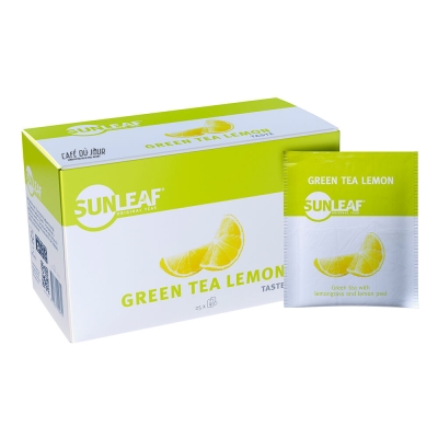 Chá Verde Limão - Sunleaf - 25 saquetas de chá
