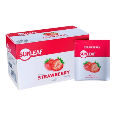Morango - Sunleaf - 25 saquetas de chá