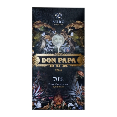 Auro - Rum Don Papa - chocolate negro 70%