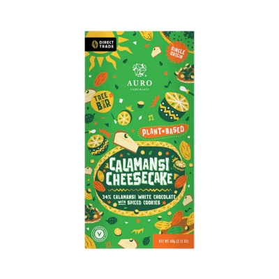 Auro - Cheesecake de Calamansi - 34% chocolate branco vegetal