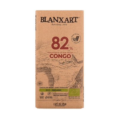 Blanxart - Congo Montanhas da Lua - 82% chocolate preto (Biológico)