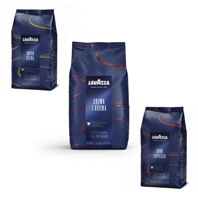 Lavazza Blue line tasting pack - café em grão - 3 x 1 quilo