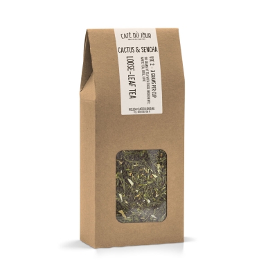 Cactus & Sencha - Chá Verde 100 gramas - Café du Jour chá a granel