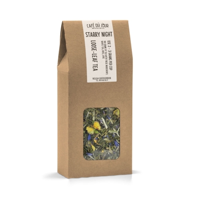 Starry Night - chá verde 100 gramas - Café du Jour chá a granel