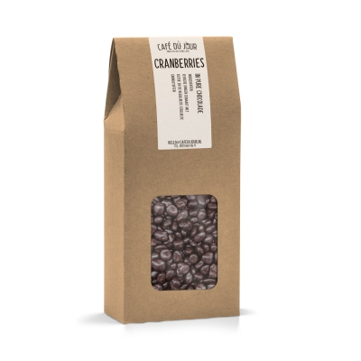 Cranberries - chocolate preto - 250 gramas