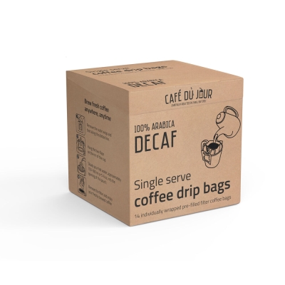 100% arábica Descafeinado - Sacos de café de dose única - 14 unidades