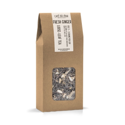 Gengibre fresco - chá preto 100 gramas - Café du Jour chá a granel