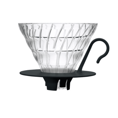 Gotejador Hario V60 - vidro preto tamanho 02