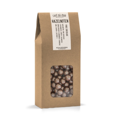 Avelãs - chocolate preto - 250 gramas