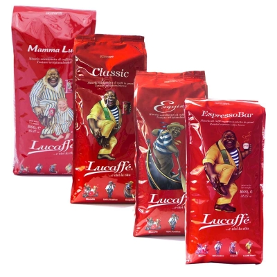 Pacote de degustação Lucaffé - café em grão - 4 x 1 quilo