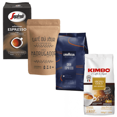 Pacote de degustação - Forte mas não amargo - 4 kg de café em grão
