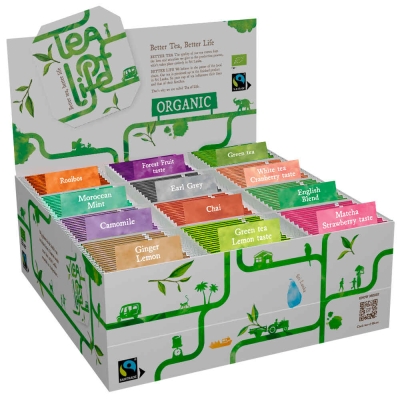 Expositor sortido - Biológico e Comércio Justo - Tea of Life - 120 saquetas de chá