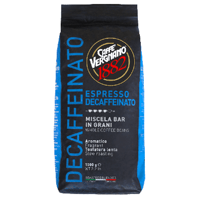 Caffè Vergnano 1882 Decaffeinato Espresso - café em grão - 1 quilo