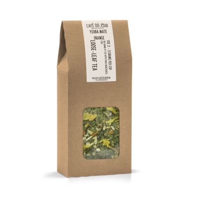 Erva-mate Laranja - Chá de ervas 100 gramas - Chá a granel Café du Jour