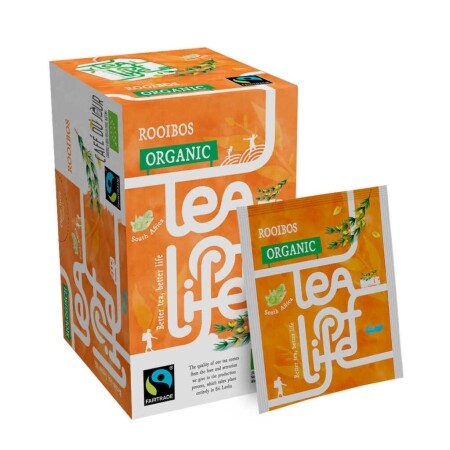 Rooibos - Biológico e de Comércio Justo - Tea of Life - 25 saquetas de chá