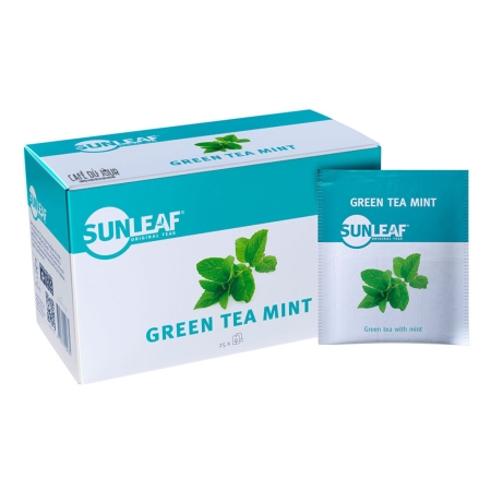 Chá Verde Hortelã - Sunleaf - 25 saquetas de chá