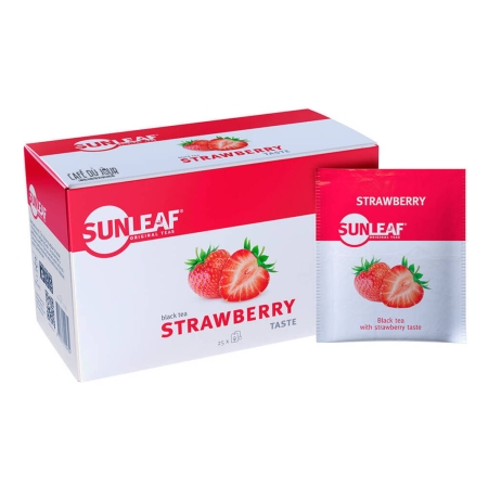 Morango - Sunleaf - 25 saquetas de chá