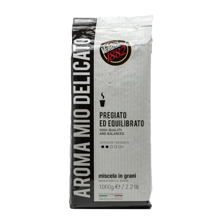 Caffe Vergnano 1882 aroma mio delicato - café em grão - 1 quilo