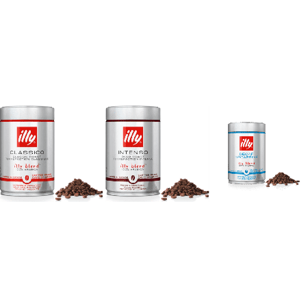 illy Pack Degustação Espresso com Descafeinado - café em grão - 3 x 250 gramas