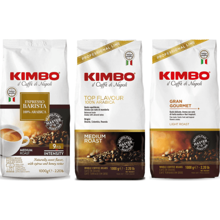 Kimbo Pack Degustação Suave & Aromático - 100% Arábica - 3 x 1 kg