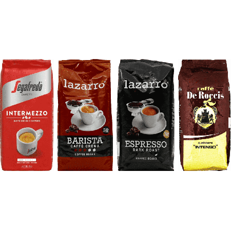 Seleção Espresso Italiano - 4 x 1 kilo café em grão