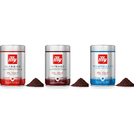 illy Pack Degustação Espresso com Descafeinado - café moído - 3 x 250 gramas