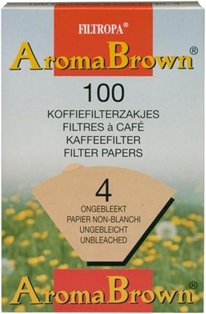Filtropa Aroma Brown - filtros de café tamanho 4 - 100 unidades