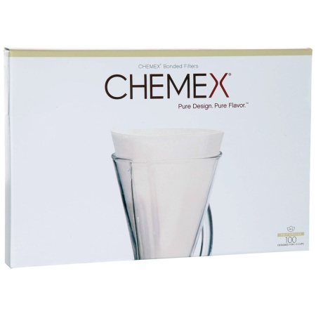 Filtros de café Chemex - FP-2 colados (não dobrados) - 100 unidades