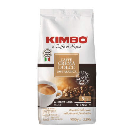 Kimbo Dolce Crema - café em grão - 1 quilo