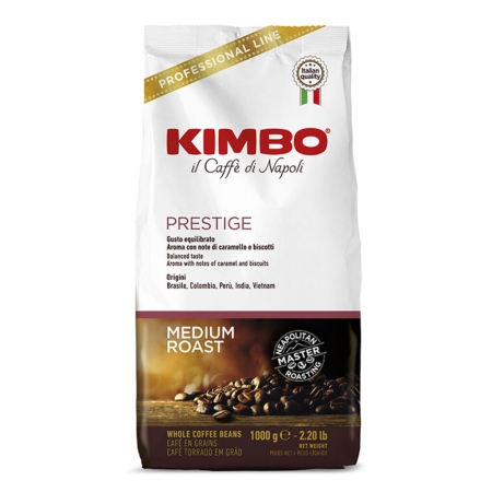 Kimbo Prestige - café em grão - 1 quilo