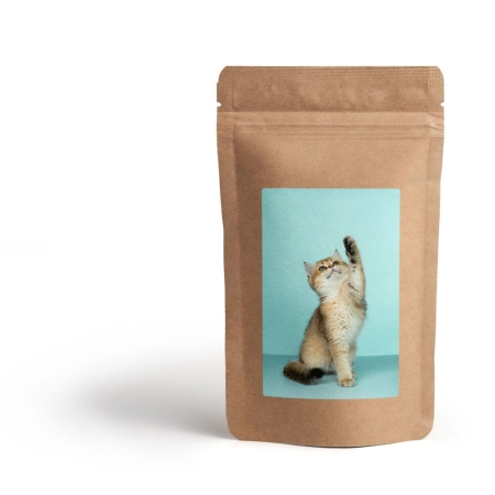 Etiqueta fotográfica personalizada - Café fresco em grão - 250 gr