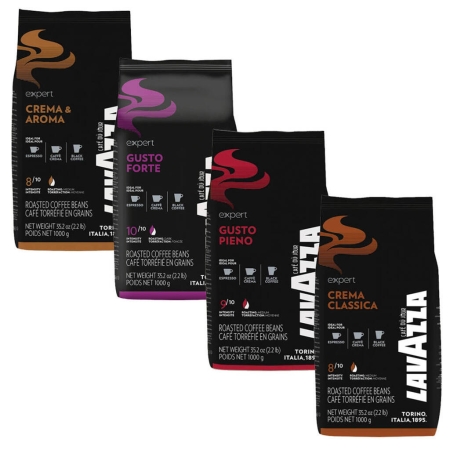 Pacote de degustação Lavazza Expert (vending) - café em grão - 4 x 1 quilo 