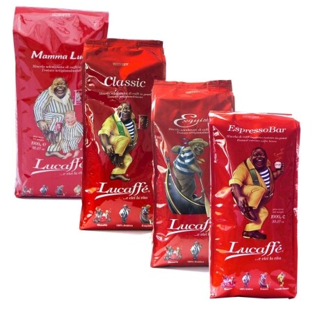 Pacote de degustação Lucaffé - café em grão - 4 x 1 quilo