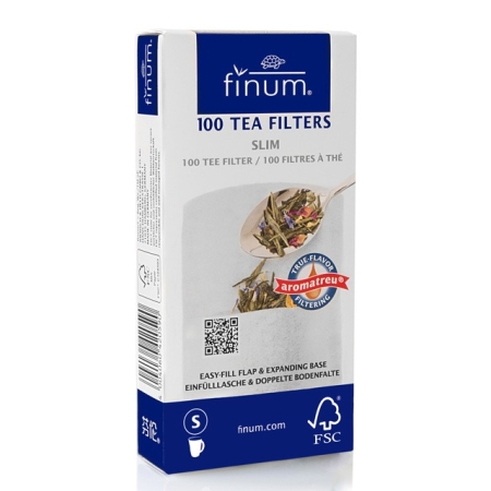 Filtros de chá S Finum - 2 a 4 chávenas - 100 unidades