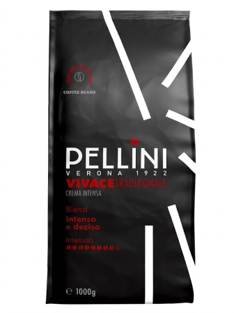 Pellini Vivace Tradizionale Crema Intensa - grãos de café - 1 quilo
