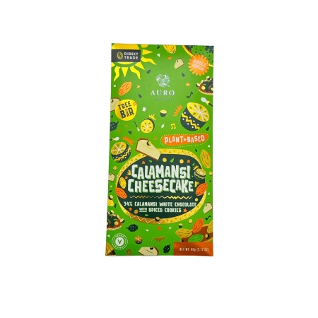 Auro - Cheesecake de Calamansi - 34% chocolate branco vegetal