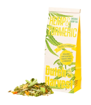 Hemp & Turmeric - Chá de Cânhamo e Cúrcuma 50g - Dutch Harvest chá a granel