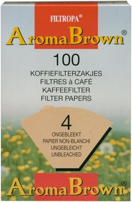 Filtropa Aroma Brown - filtros de café tamanho 4 - 100 unidades