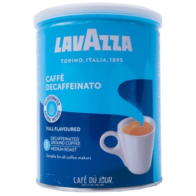 Lavazza Caffè Decaffeinato - café moído lata de 250g